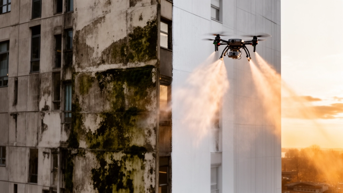 ile kosztuje mycie elewacji dronem