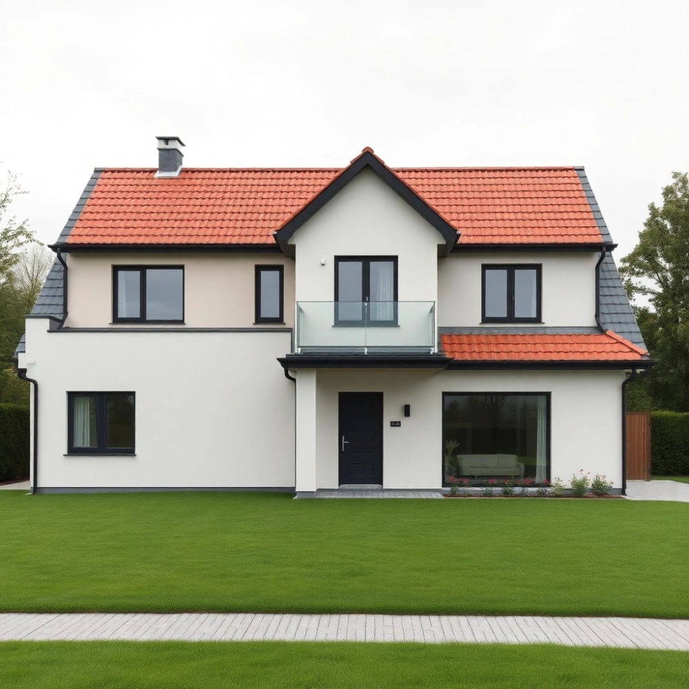 Jaki kolor elewacji do antracytowego dachu