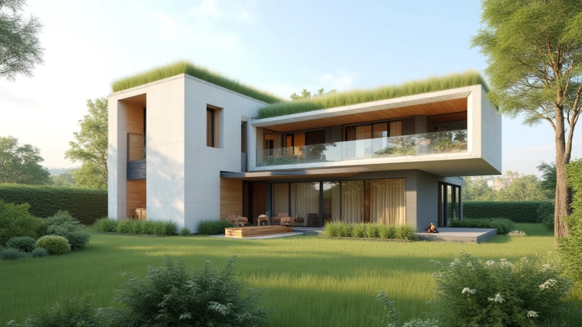 Jaki kolor elewacji do zielonego dachu