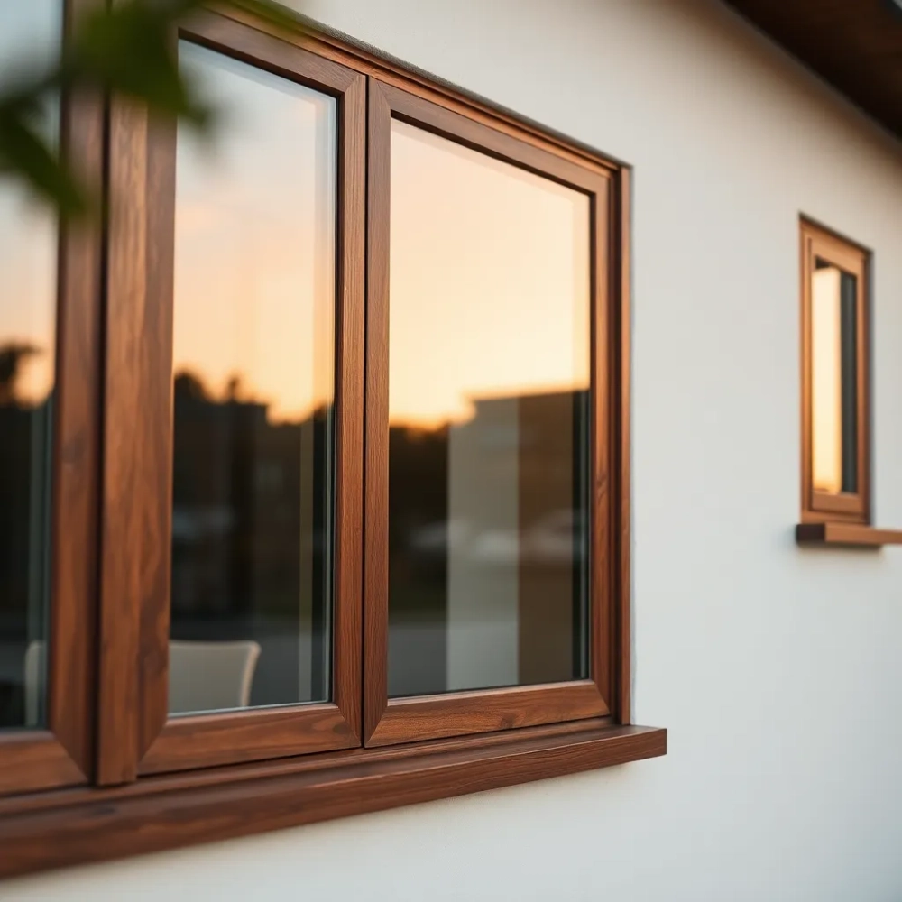 Okna orzech jaka elewacja