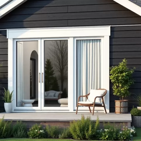 Czarny dach okna złoty dąb jaką elewacja