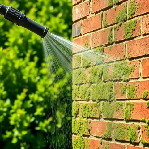 Czym usunąć zielony nalot na elewacji