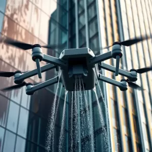 Dron do mycia elewacji