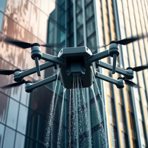 Dron do mycia elewacji