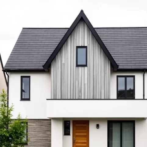 Grafitowy dach jaka elewacja