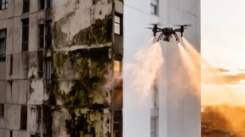 ile kosztuje mycie elewacji dronem