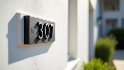 Jak zamontować numer domu na elewacji