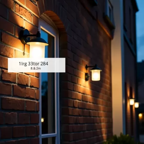 Na jakiej wysokości lampy na elewacji