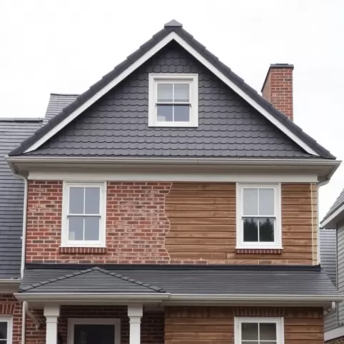 szary dach jaka elewacja