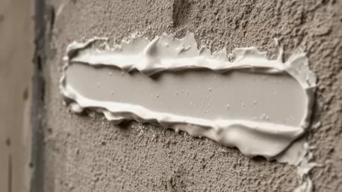 Szlifowanie kleju na elewacji